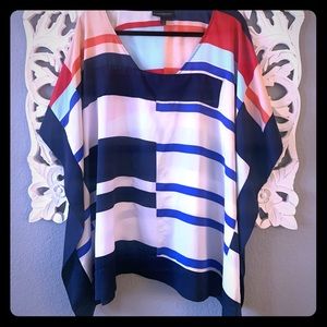 Torrid color block Kimono shirt